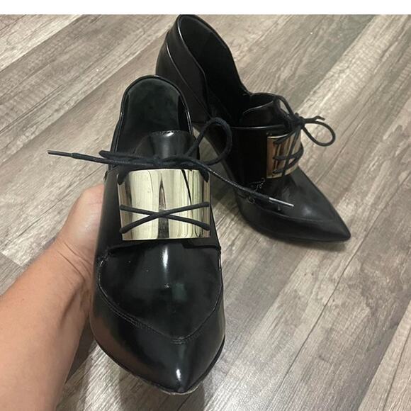 Jason Wu "Pilgrim Buckle" Pointy Toe Stilettos – Size 6 / EU 36.5 - Picture 4 of 7